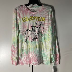 {NWT} LED-ZEPPELIN tie dye long sleeve top